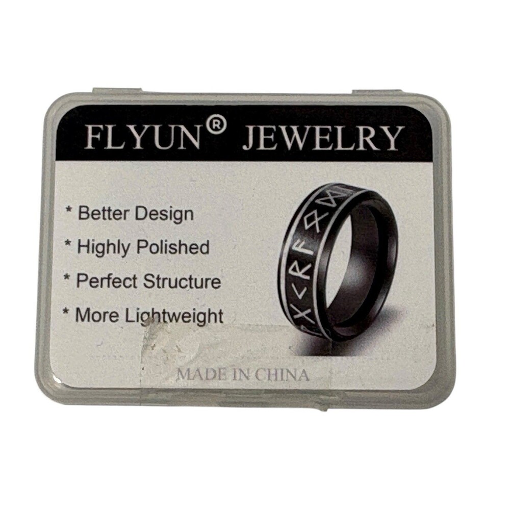 Gothic Rings Alchemy Viking Runes Ring Retro Band Men's Size 12 NIP NIB